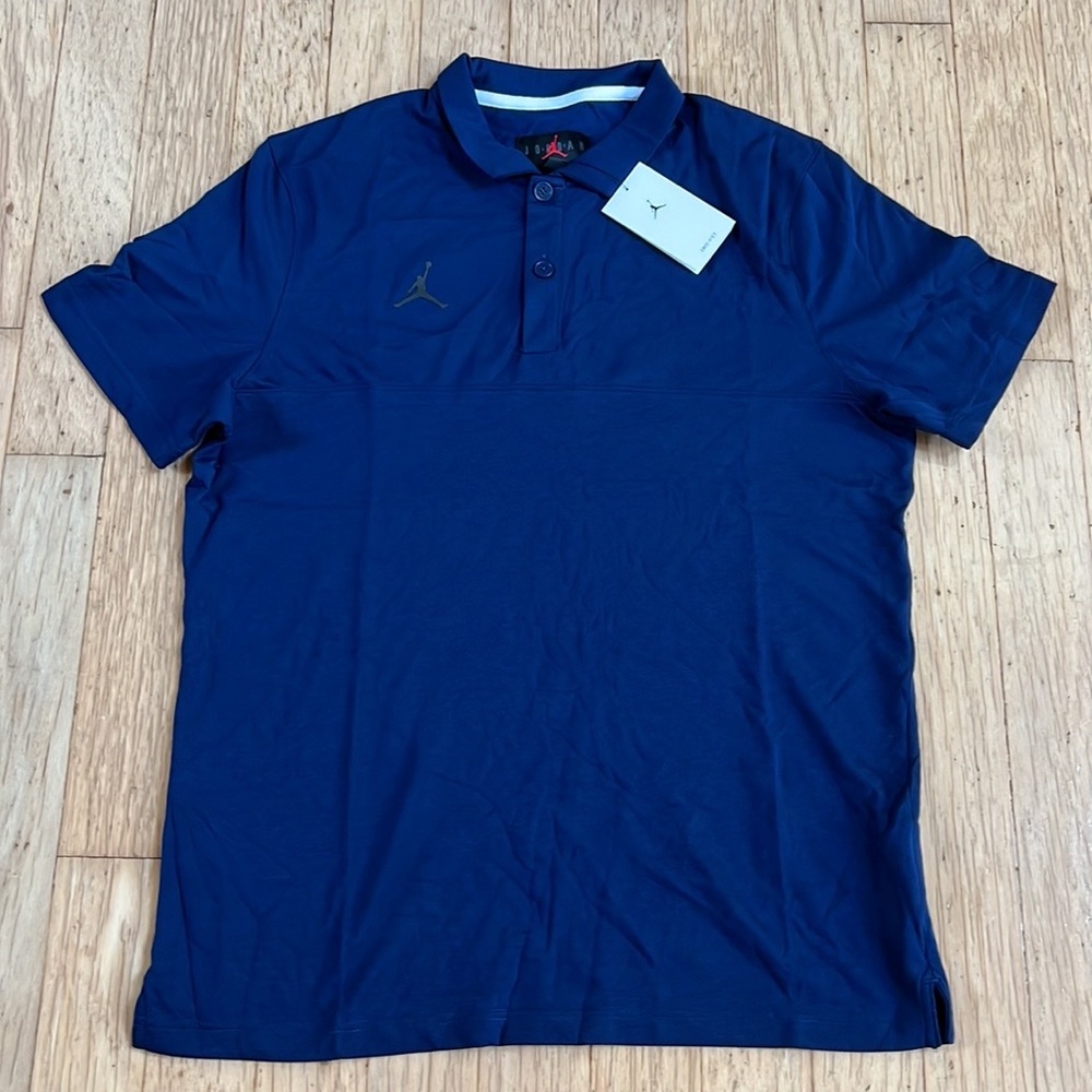 MENS JORDAN TEAM DRI-FIT SS POLO Navy